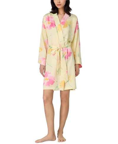 Lauren Ralph Women's Short Kimono Wrap Robe