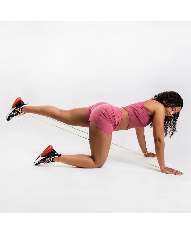 NonZero Gravity 100% Latex-Free Natural Rubber Power Resistance Bands Light Warm-Up Set (6-Piece)