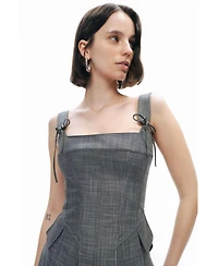 Nocturne Women's Eyelet Tie Detail Blouse
