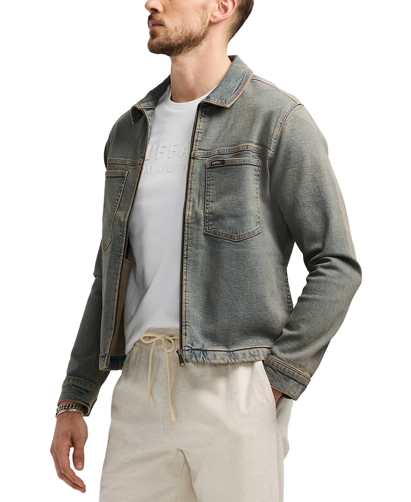 Men's Jett Zip-Front Denim Jacket