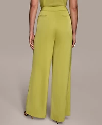 Donna Karan New York Women's Satin Wide-Leg Pants, Regular & Petite