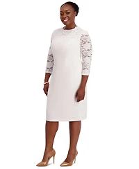 Kasper Women's Lace-Sleeve Sheath Dress, Regular & Plus Sizes
