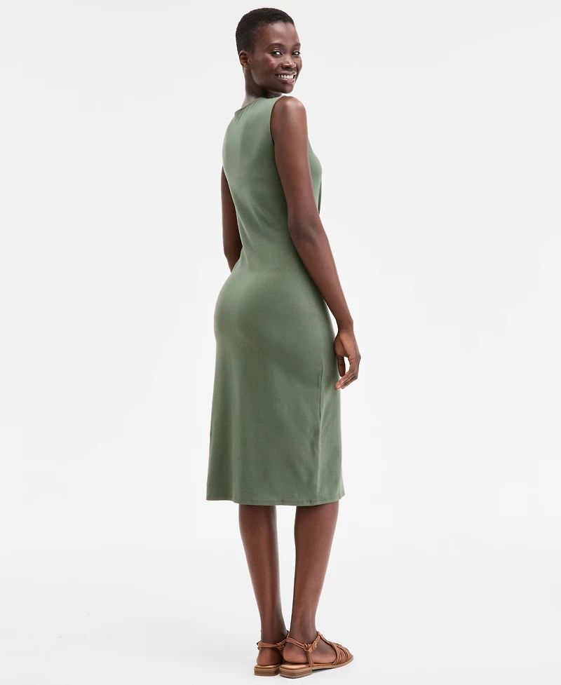 On 34th Women's Knot-Front Knit Midi Dress