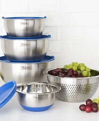 9 Piece Stainless Steel Mixing Bowl Set