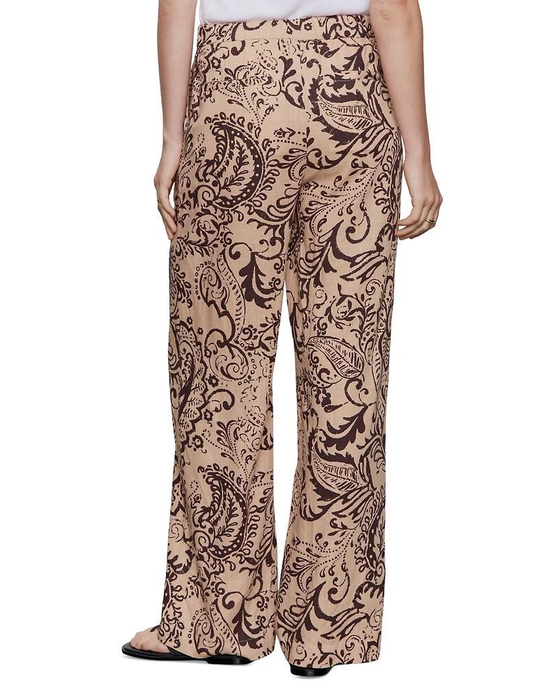 Sanctuary Women's The Soft Printed Wide-Leg Trousers