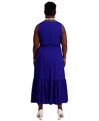 Kasper Women's Tiered Midi Dress, Regular & Plus Sizes