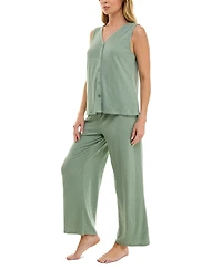Roudelain Women's Tank & Wide-Leg Pant Pajama Set