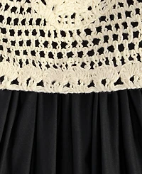 On 34th Women's Cotton Voile Crochet-Bodice Dress, Exclusively at Macy's
