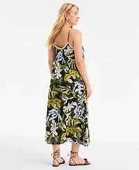On 34th Women's Crochet Detail Midi Slip Dress