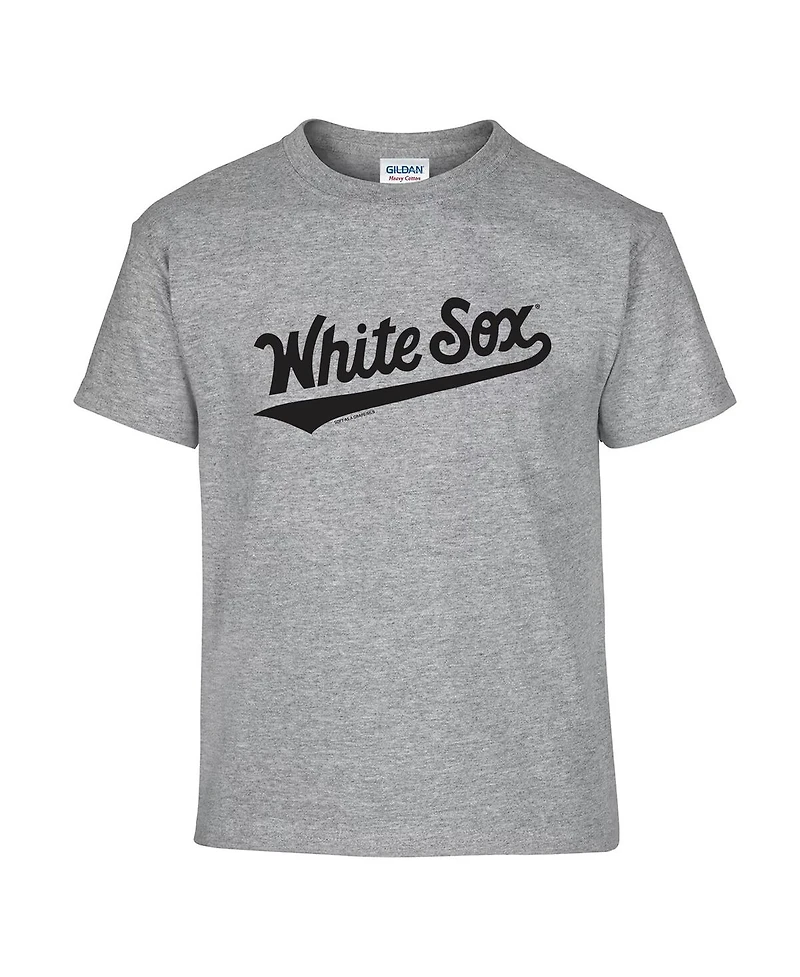 Soft as a Grape Big Boys and Girls 2-Pack Black/Gray Chicago White Sox T-Shirt Set