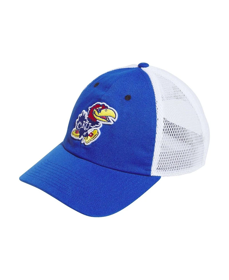 Adidas Men's Royal Kansas Jayhawks Mascot Slouch Trucker Adjustable Hat