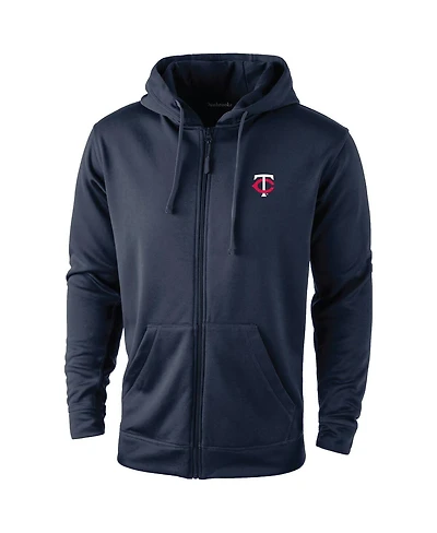 Dunbrooke Men's Navy Minnesota Twins Trophy Full-Zip Hoodie