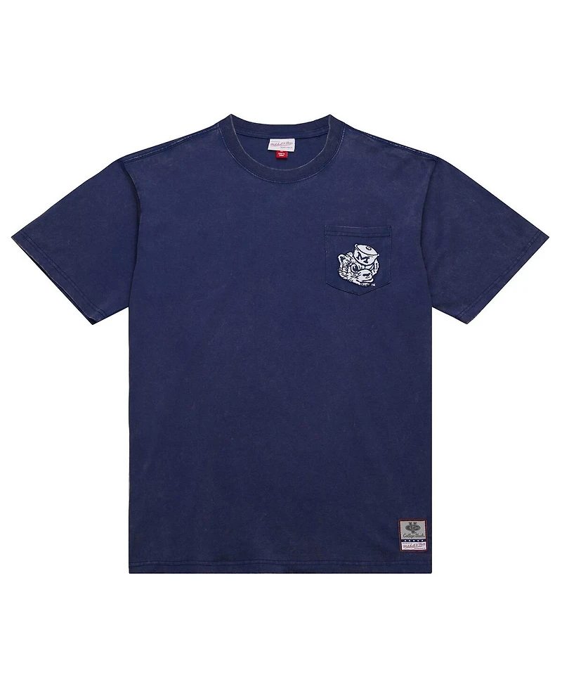 Mitchell & Ness Men's Navy Michigan Wolverines Big Tall Fade Away Premium T-Shirt
