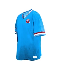Mitchell & Ness Men's Royal Atlanta Braves Big Tall V-Neck T-Shirt