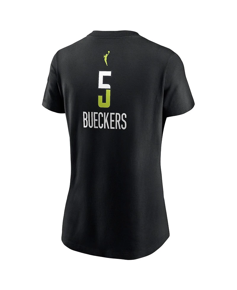Nike Women's Paige Bueckers Black Dallas Wings 2025 Wnba Draft Rebel Edition Name Number T-Shirt