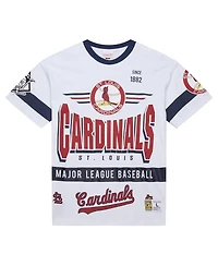 Mitchell & Ness Men's White St. Louis Cardinals Cooperstown Collection Team Origins Premium T-Shirt