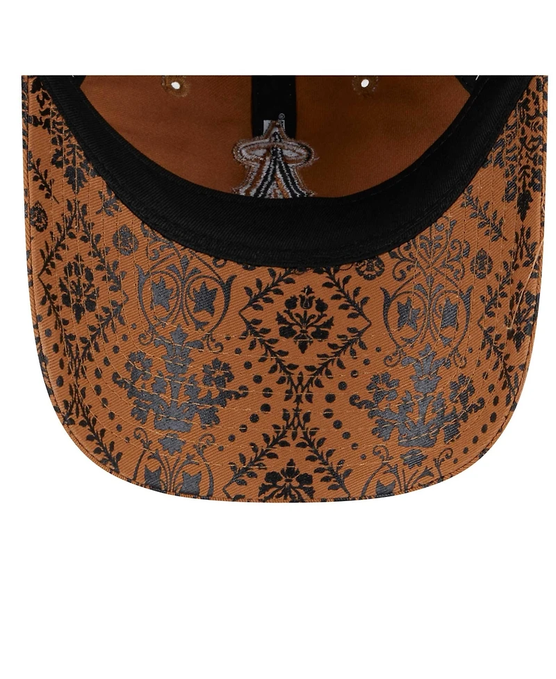 New Era Women's Brown Los Angeles Angels Vintage Deco 9TWENTY Adjustable Hat