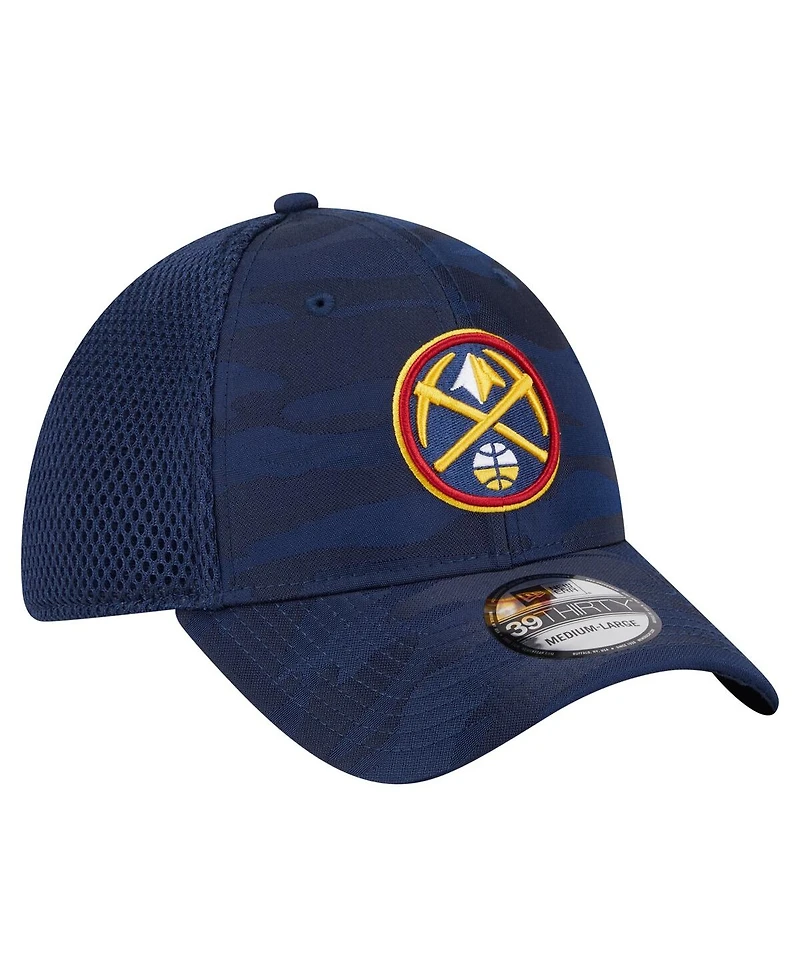 New Era Men's Navy Denver Nuggets Subtle Camo 39THIRTY Flex Hat