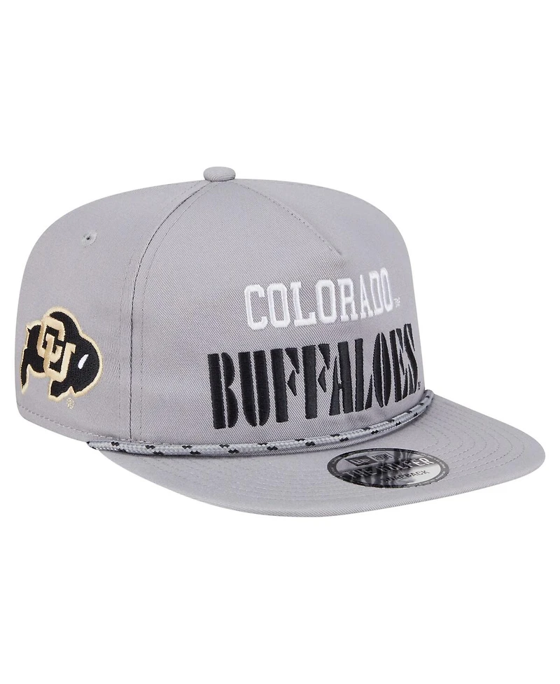 New Era Men's Gray Colorado Buffaloes Golfer Vintage Adjustable Hat