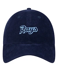 New Era Women's Navy Tampa Bay Rays Corduroy 9TWENTY Adjustable Hat