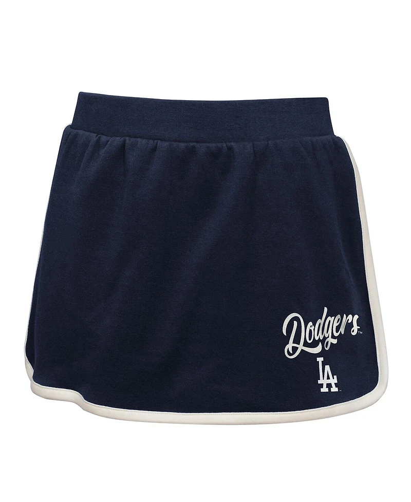Outerstuff Big Girls 2-Piece Navy Los Angeles Dodgers Base Trainer Johnny Polo Shirt and Skort Set