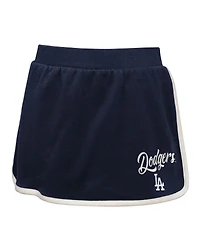 Outerstuff Big Girls 2-Piece Navy Los Angeles Dodgers Base Trainer Johnny Polo Shirt and Skort Set
