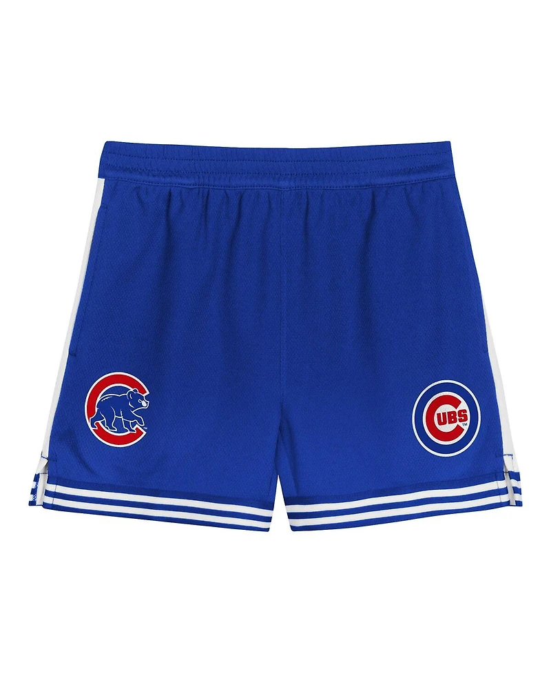 Outerstuff Toddler 2-Piece Red/Royal Chicago Cubs Pinch Hitter Infielder T-Shirt and Shorts Set