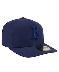 New Era Men's Navy Boston Red Sox Color Pack A-Frame 59FIFTY Fitted Hat