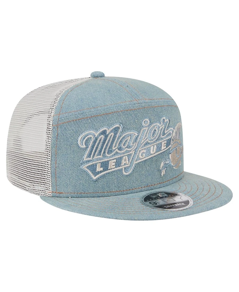 New Era Men's Denim Major League Denim 9FIFTY Snapback Hat