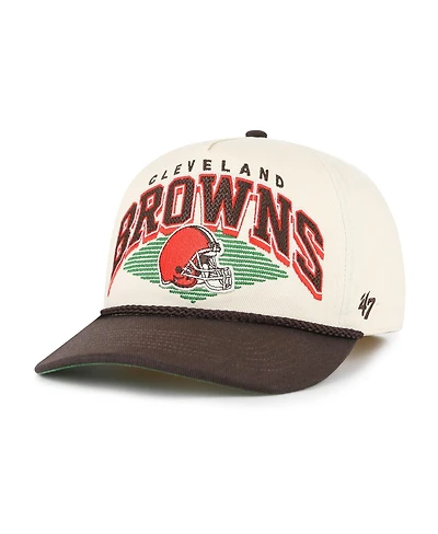 '47 Brand Men's Cream Cleveland Browns Pomona Rope Hitch Adjustable Hat