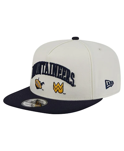 New Era Men's White West Virginia Mountaineers Collegiate 9FIFTY A-Frame Snapback Hat
