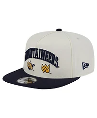 New Era Men's White West Virginia Mountaineers Collegiate 9FIFTY A-Frame Snapback Hat