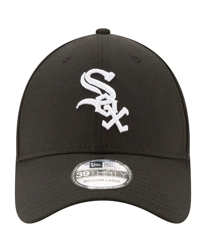 New Era Men's Black Chicago White Sox 125th Anniversary 39THIRTY Flex Hat