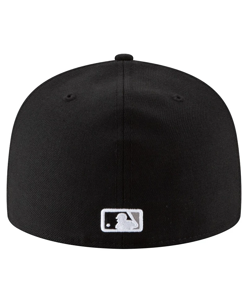 New Era Men's Black Chicago White Sox 125th Anniversary 59FIFTY Fitted Hat