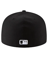 New Era Men's Black Chicago White Sox 125th Anniversary 59FIFTY Fitted Hat