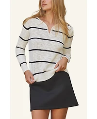 Crescent Women's Sherri Striped Knit Top