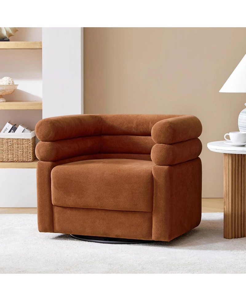 Donat Modern Swivel Barrel Chair