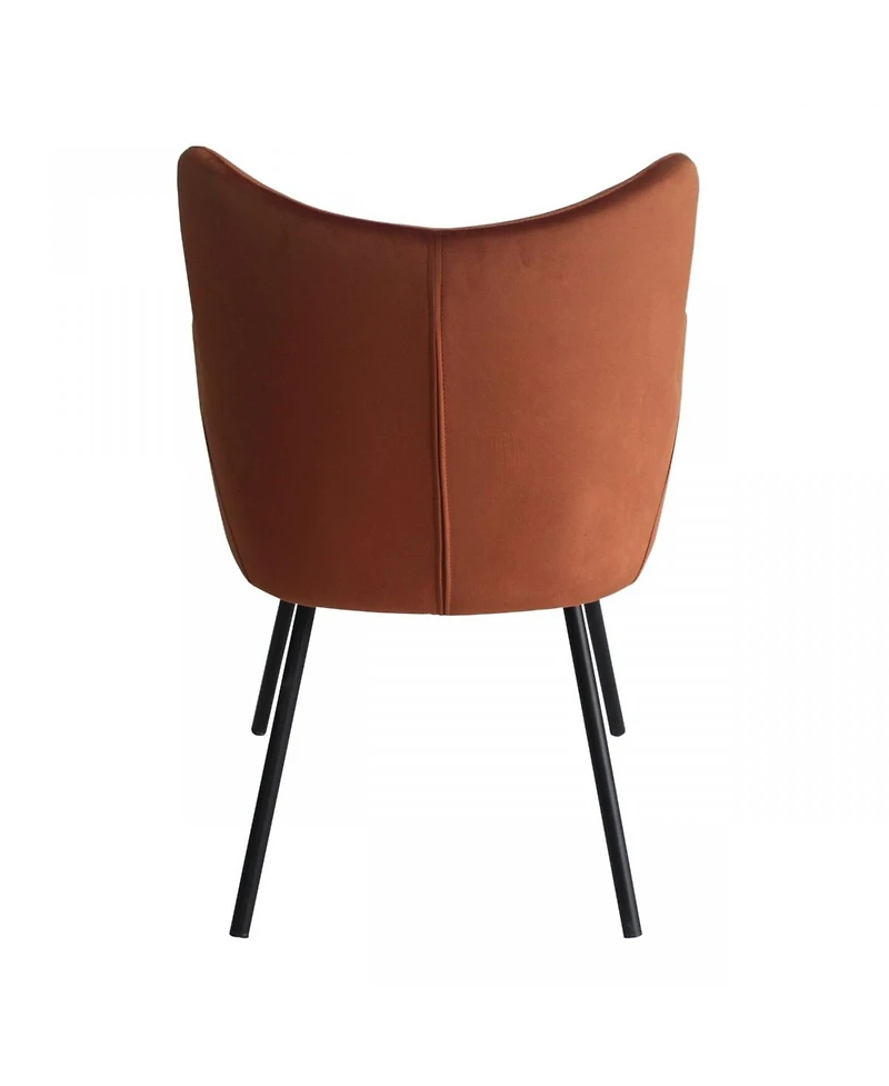 Velvet and Modern Dining Chair for Stylish Kitchen or Dining Room Seating