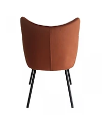 Velvet and Modern Dining Chair for Stylish Kitchen or Dining Room Seating