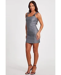 Quiz Women's Bengaline Gingham Bodycon Dress