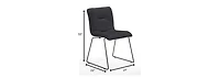 Set of 2 Velvet Dining Chairs for Kitchen Table or Dining Room Seating