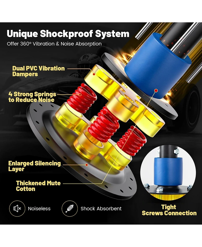 Freestanding Punching Bag Kickboxing Bag with Stand and Suction Cup Base