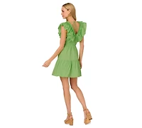 Adrianna by Papell Women's Ruffled Cotton Fit & Flare Dress