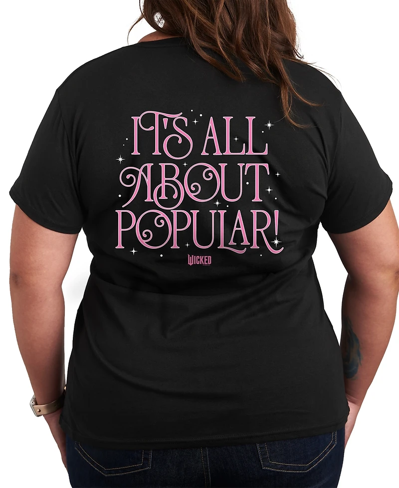 Hybrid Apparel Plus Wicked All About Popular Graphic T-Shirt
