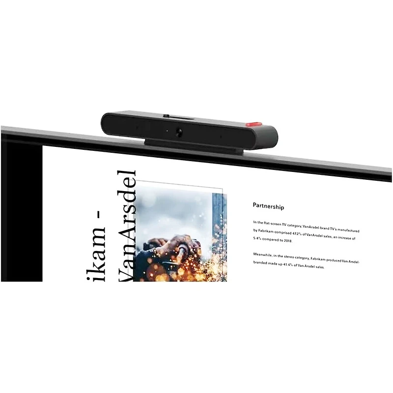 Lenovo ThinkCentre Tiny-In-One 22 Gen 5 21.5" 16:9 Full Hd Ips Wled Lcd Monitor with Webcam, Black