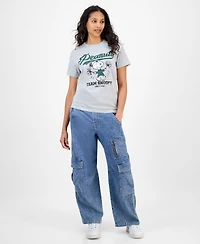 Grayson Threads, The Label Juniors' Peanuts Snoopy Cheer T-Shirt