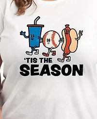 Hybrid Apparel Plus Tis the Season Graphic Crew Neck T-Shirt