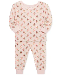 Little Me Baby Girls Floral Pajamas, 4 Piece Set