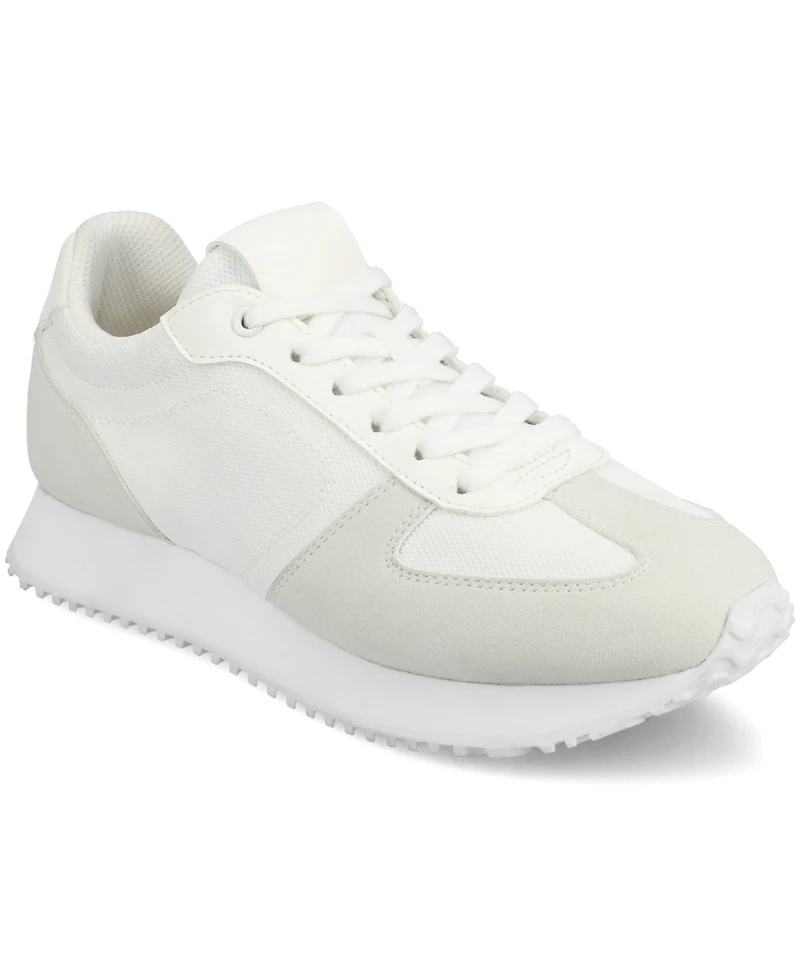 Journee Collection Women's Flow Lace Up Jogger Sneakers