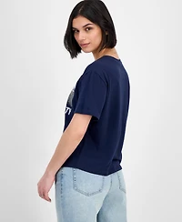 Rebellious One Juniors' Nyc Graphic Cropped T-Shirt